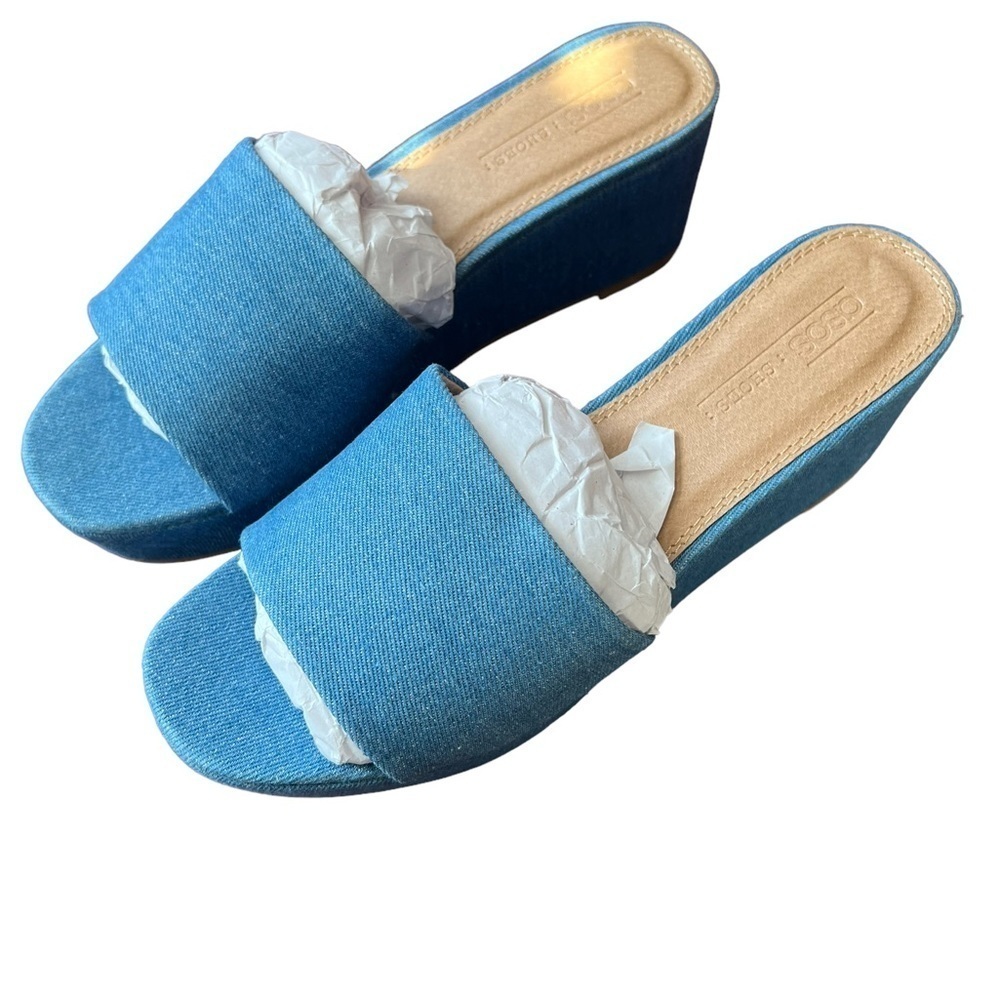 NWT Asos Design Tazlin Demi Wedge Size 9 - Picture 5 of 5